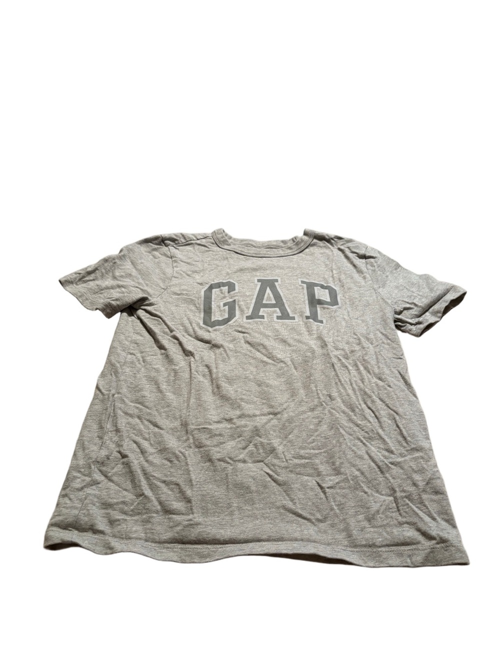Boys GAP Grey Short Sleeve Logo Tee Size Medium